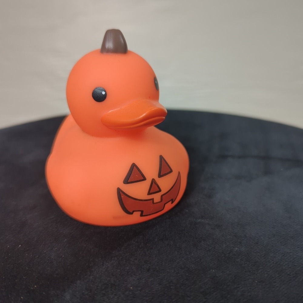 Halloween Pumpkin 3" Rubber Duck Orange Ducky Jeep‎ Pool Toy
